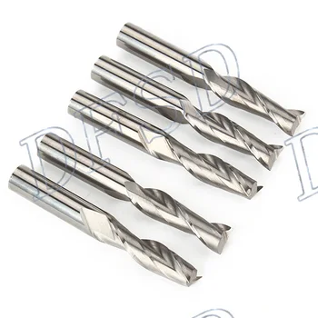 

6x28mm Carbide Cutting Double Flute Blade End Mill Tool Pack of 5