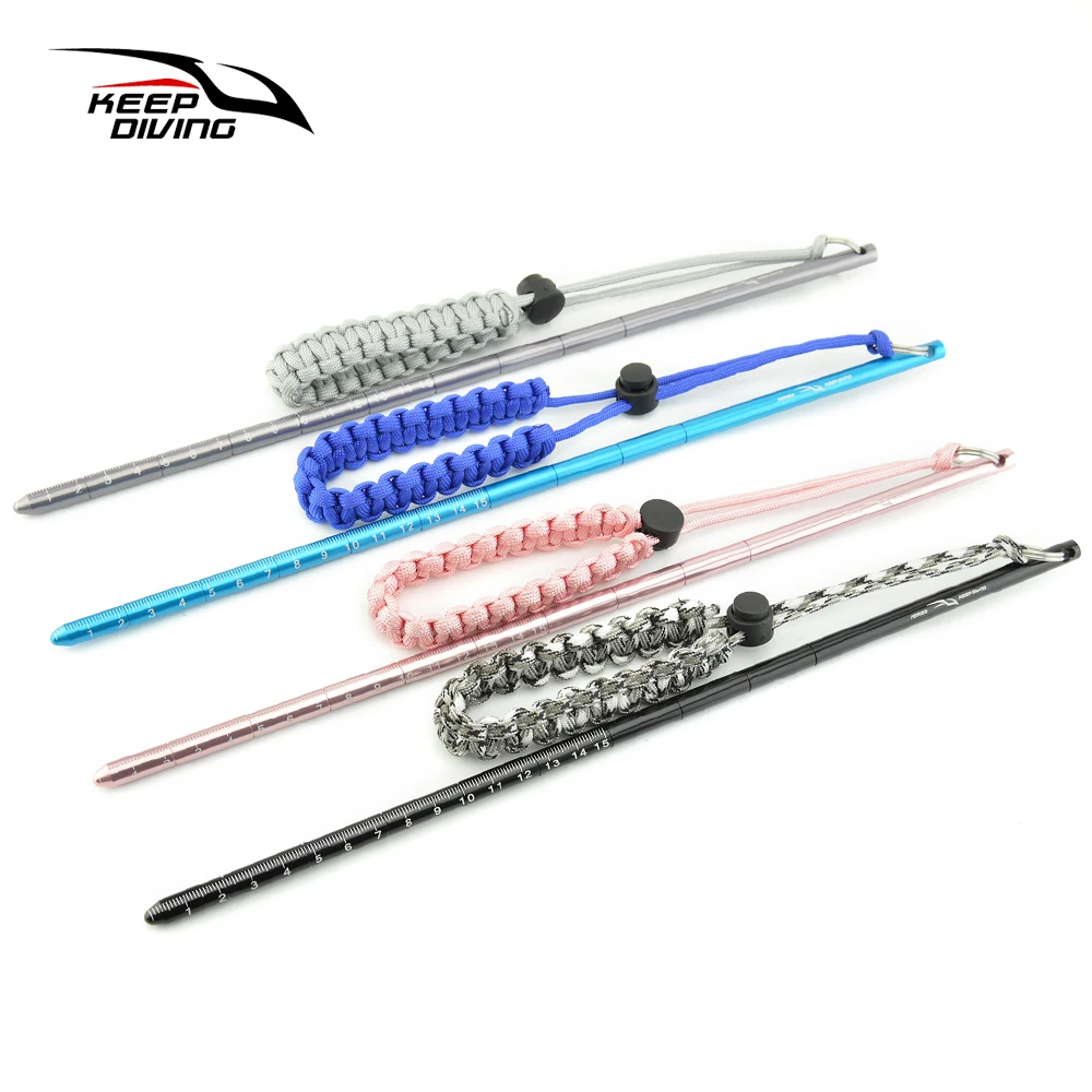 ضوء الوزن الألومنيوم سبائك الغوص عصا مؤشر قضيب مع اليد حبل تحت الماء شاكر الضوضاء صانع الغوص اكسسوارات ضوء الوزن الألومنيوم سبائك الغوص عصا مؤشر قضيب مع اليد حبل تحت الماء شاكر الضوضاء صانع الغوص اكسسوارات