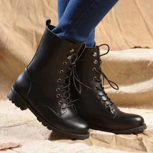 Großhandel military boots british Gallery Billig kaufen Großhandel 2018 Arbeiten Sie Echtes Leder Uniform Stiefel