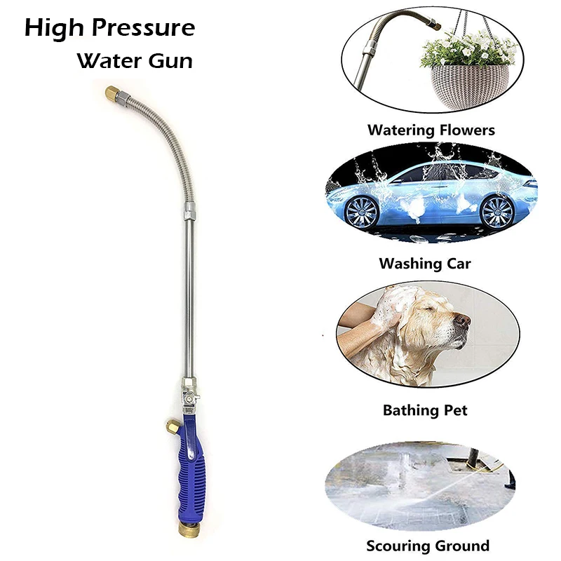 

High Pressure Washer Water gun with Upgrade Water Hose Nozzle Flexible Cleaning Tools for car garden dog bathing hourse plant