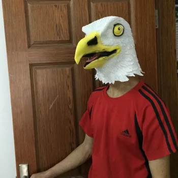 

Halloween Animal Eagle Latex Mask Party Costume New Year XMAS Cosplay Masquerade Masks for Theater Toys Fancy Dress Festival