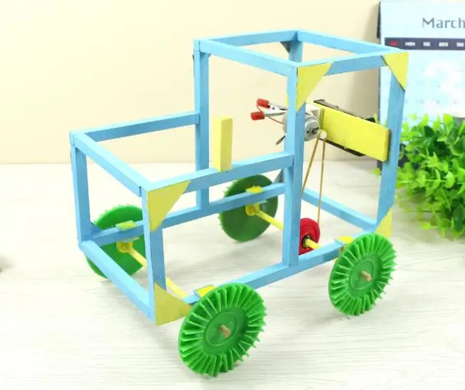 Electric Tractor DIY Toy Model Accessories Making Invention Science Experiment Toy Science Model Course Material Diy