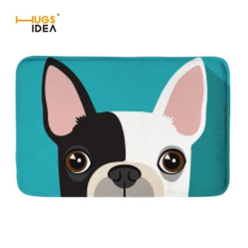 

HUGSIDEA Cartoon Animal Dog Design Carpets Creative Boston Terrier Print Mats Rugs Decor Home Door Floor Carpet Tapete Para Sala