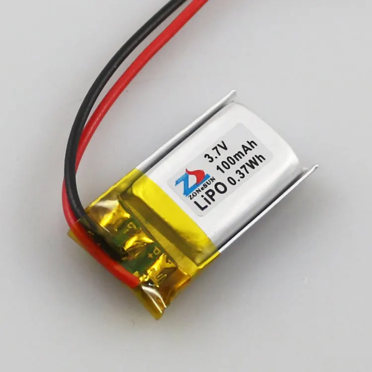  In 3.7V 401220 100mAh lithium polymer battery 451220 Bluetooth headset keyboard mouse Rechargeable 
