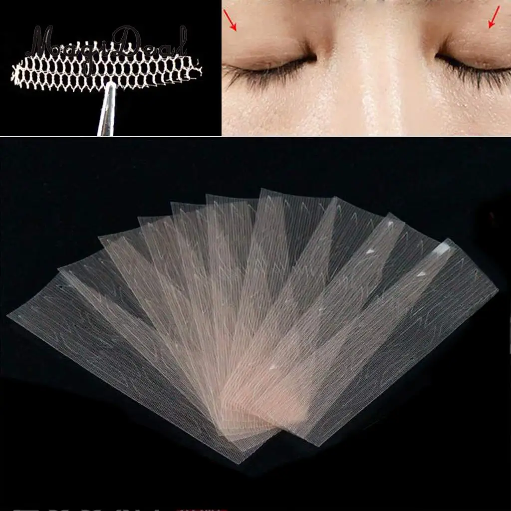 

MagiDeal 240 Pairs Invisible Lace Mesh Double Eyelid Cosmetic Makeup Tape Sticker Self-adhesive Double Eye Tape Tools