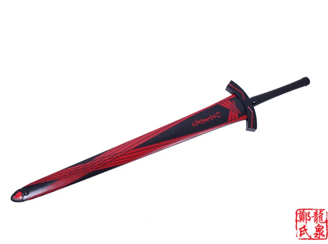 Espada Para Cosplay Replica De Aco Carbono Verdadeiro Para Dia Das Bruxas Espada Excalibre De Madeira Lily Lily Sword Swordsword Real Aliexpress