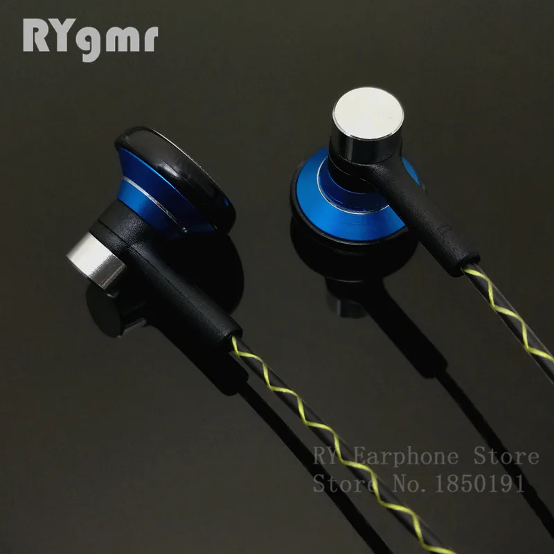Оригинальные наушники вкладыши RY04 металлические Hi Fi 15 мм с качественным звуком