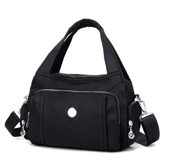 Новая Водонепроницаемая нейлоновая сумка, многослойная оксфордская сумка, модная сумка через плечо, Женская Повседневная сумка - Цвет: Black