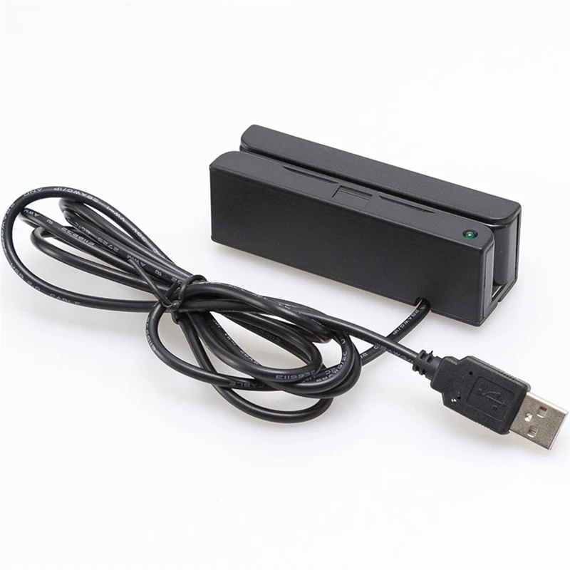 Универсальный считыватель штрих кодов с магнитной полосой Hi/Lo co MSR 100 USB 1 2 3 для
