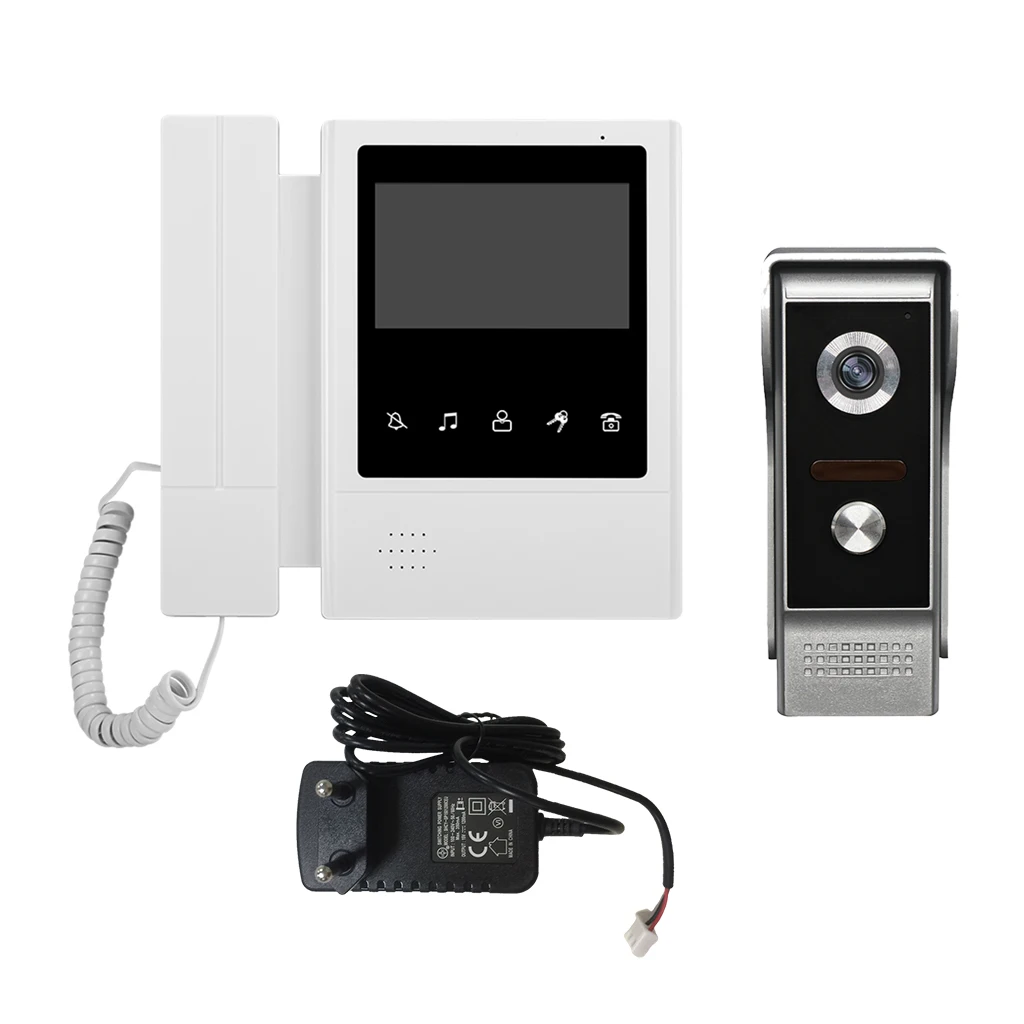 

4.3' TFT LCD Video Doorbell Intercom Home Security Night Vision EU Standard
