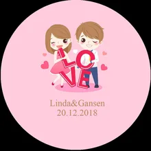 100 шт Оригинальная наклейка и индивидуальный логотип свадебный стикер s дизайн ваш собственный стикер s персонализированные наклейки Boda