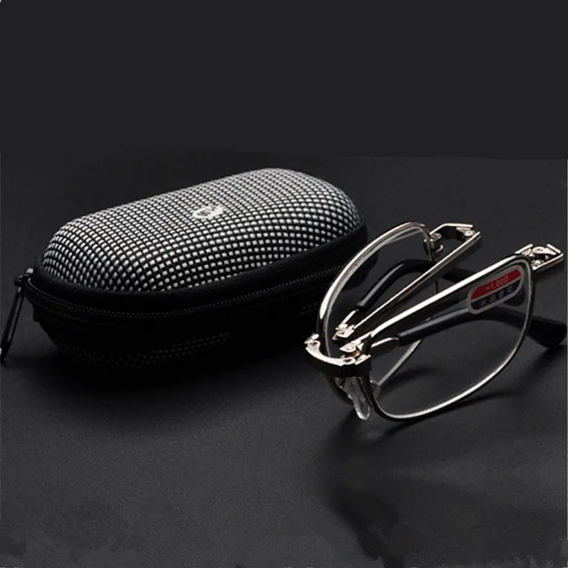 Складные Очки Для Чтения Мужчины Женщины С КОРОБКОЙ Складной Пресбиопии 1.0 1.5 2.0 2.5