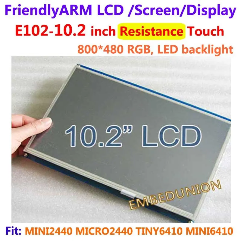 

, FriendlyARM E102 , 10.2 inch Touch Screen Resistance Touch Display , For MINI2440 MICRO2440 TINY6410 MINI6410