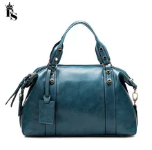 Famous Brand Design Women Genuine Leather HandBags Vintage Ladies Shoulder Messenger Bags Luxury Tote Riverts Bolsos