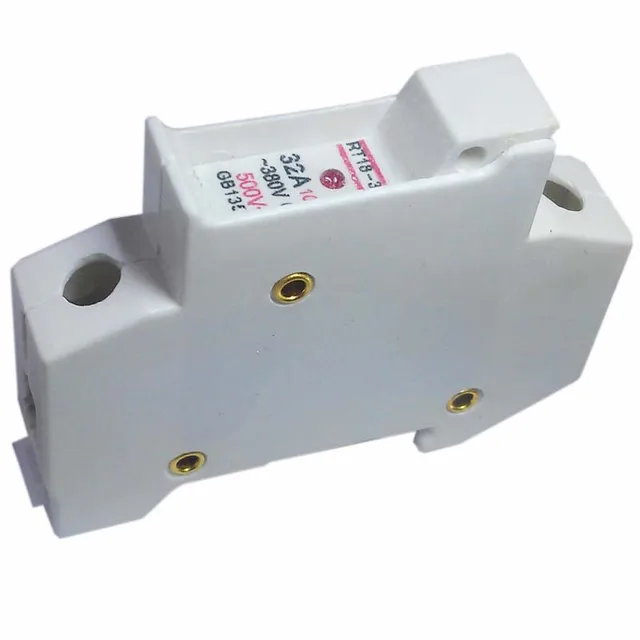 Buy 10*38 Ceramic Fuse carrier with light, rail guide