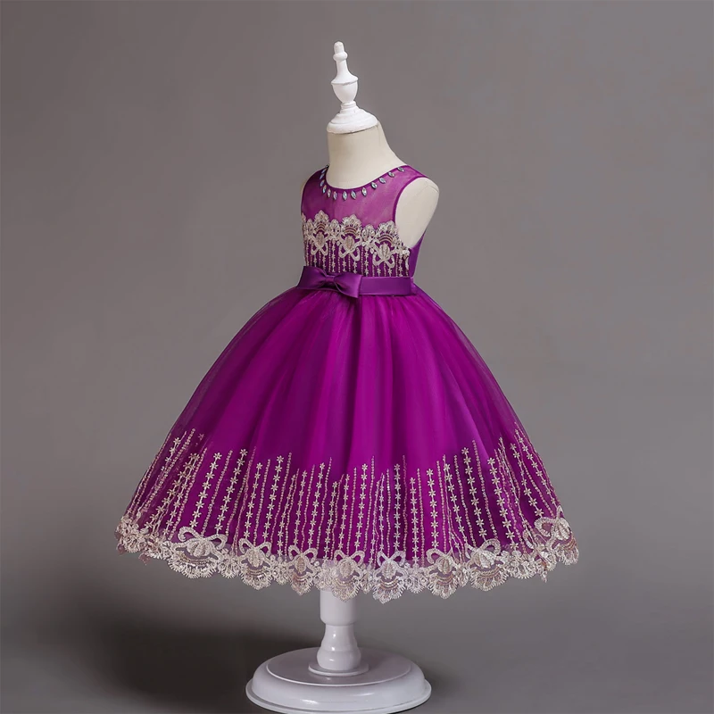 Г. Летнее элегантное платье-пачка принцессы с цветочным рисунком для девочек Детские платья для девочек, костюм для маленьких девочек вечернее платье на возраст от 3 до 10 лет