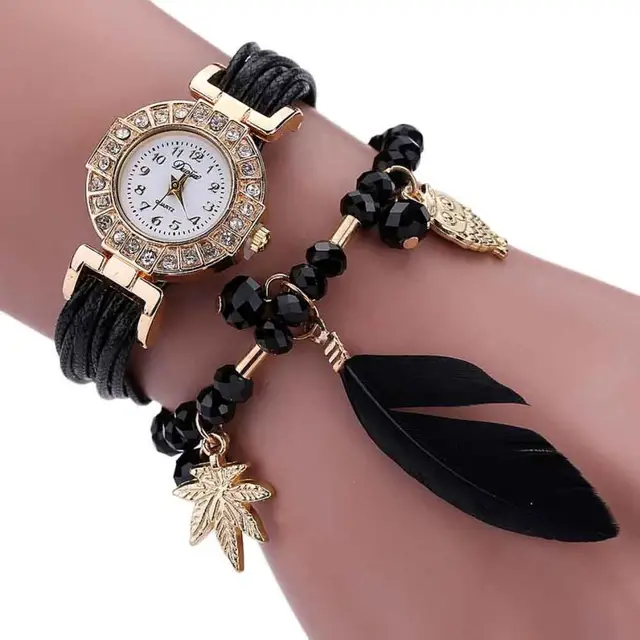 Best Sale 2018 Fashion Hot fashion creative Feather Weave Wrap Around Bracelet W Best Sale 2018 Fashion Hot fashion creative Feather Weave Wrap Around Bracelet W