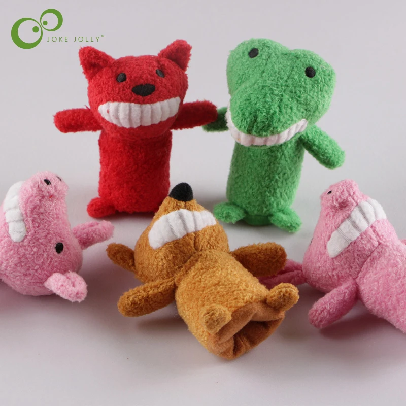 

4Pcs/Set Plush Toys hand Puppet Child Educational baby storytelling to play for any age parents grandparents boy and girl WYQ
