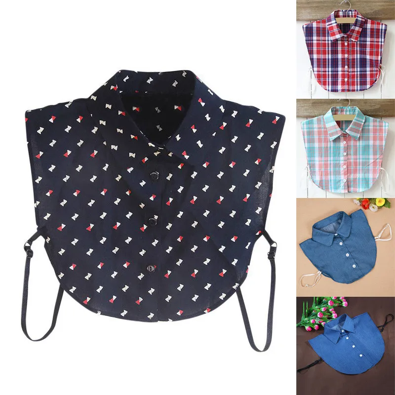 

Wild Shirt Cotton Fake Collar Trend Cute Collar Personality Decorative Fake Collar Detachable Lapel Choker Necklace Shirt