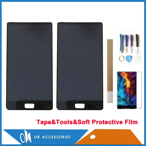 

Original 6.0" For Elephone S8 LCD Display With Touch Screen Sensor Digiziter Assembly With Frame Black Blue Color With Kits