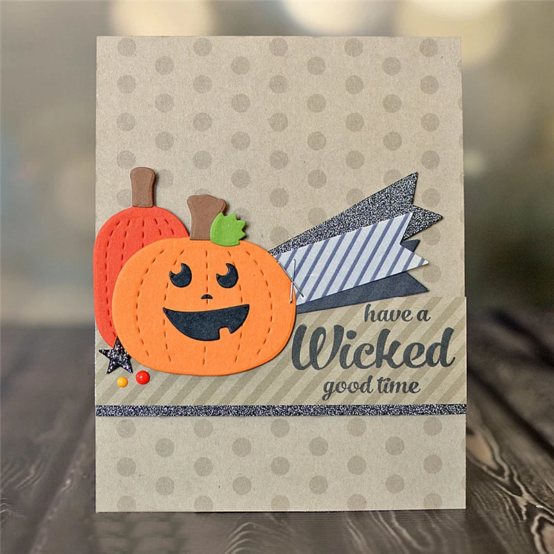 

Eastshape 6Pcs Halloween Pumpkin Metal Cutting Dies Scrapbooking Craft New 2018 Embossing Stencil Card Decoration Die Cuts