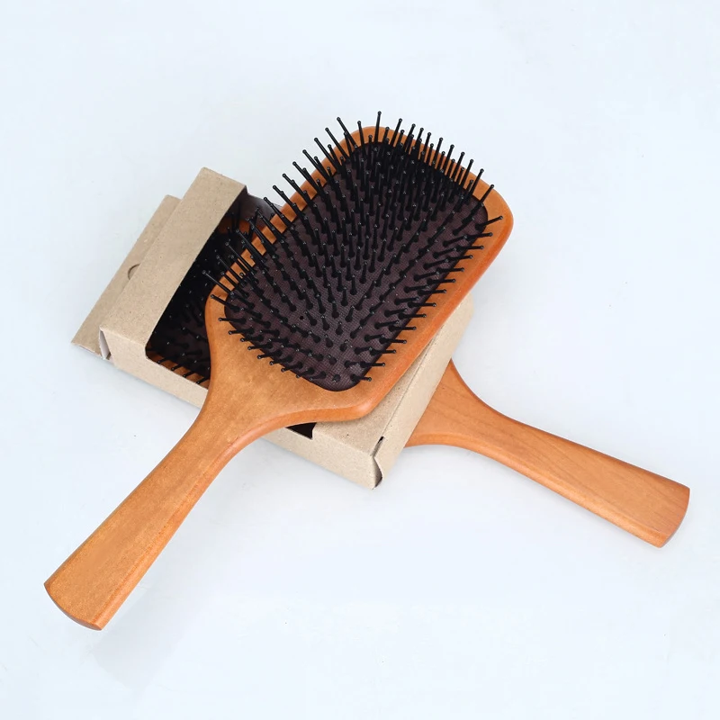 Buy Scalp Massager Comb Hair Vent Brush Wooden Paddle
