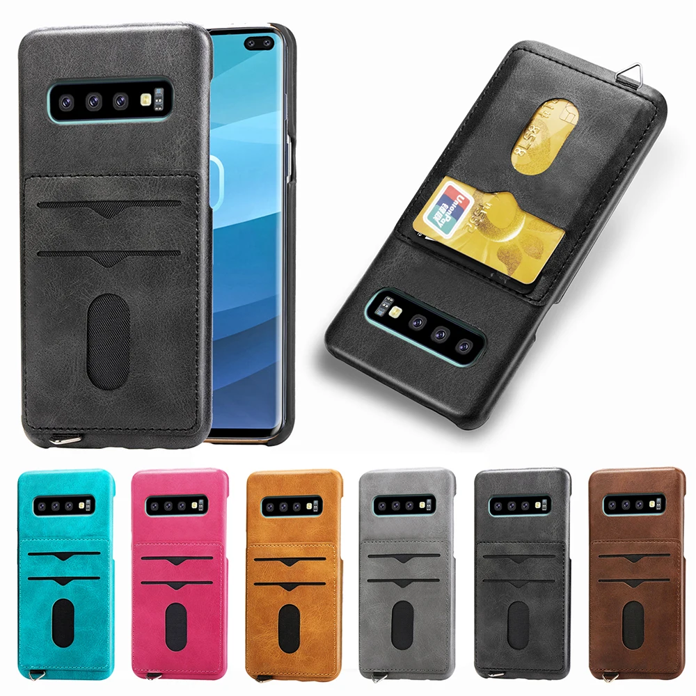 Мягкий силиконовый Искусственная кожа флип чехол для samsung S10E lite S10 плюс S9 S8 S7 plus note
