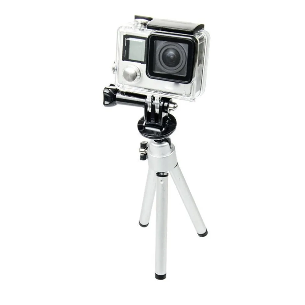 

Mini Portable Aluminum Alloy Tripod Camera Accessory for GoPro Phone Camera Gopro accessories desktop mini aluminum TripodCamera