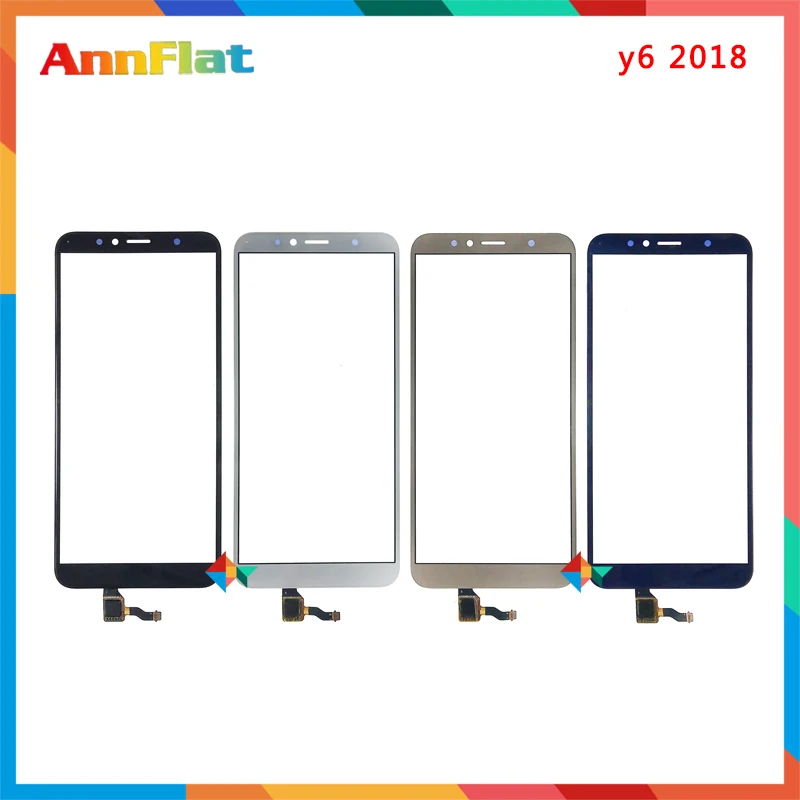 

High Quality 5.7" For Huawei Y6 2018 / Y6 Prime 2018 Touch Screen Digitizer Front Glass Lens Sensor Panel Black White Gold Blue
