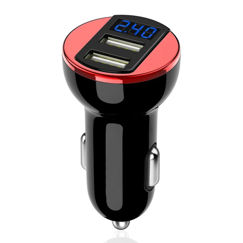 Dual USB Phone Car Charger For Xiaomi 5V/2.4A Car-Charger For iPhone X 7 Phone Charging in Car Adapter Universal Charger Dual USB Phone Car Charger For Xiaomi 5V/2.4A Car-Charger For iPhone X 7 Phone Charging in Car Adapter Universal Charger