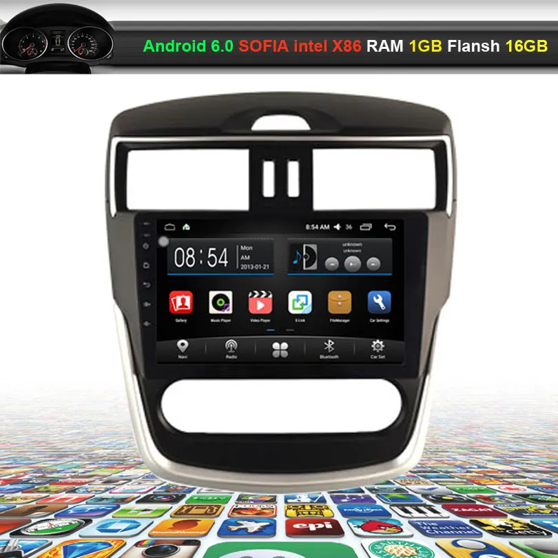 9 inch Car Video Audio Player for Nissan Tiida (2016 low) with GPS