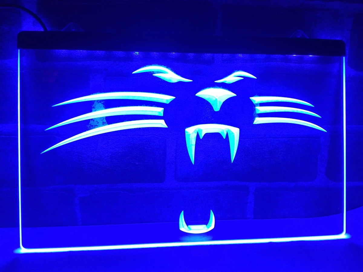 

LA122- Carolina Panthers Football Bar LED Neon Light Sign home decor crafts
