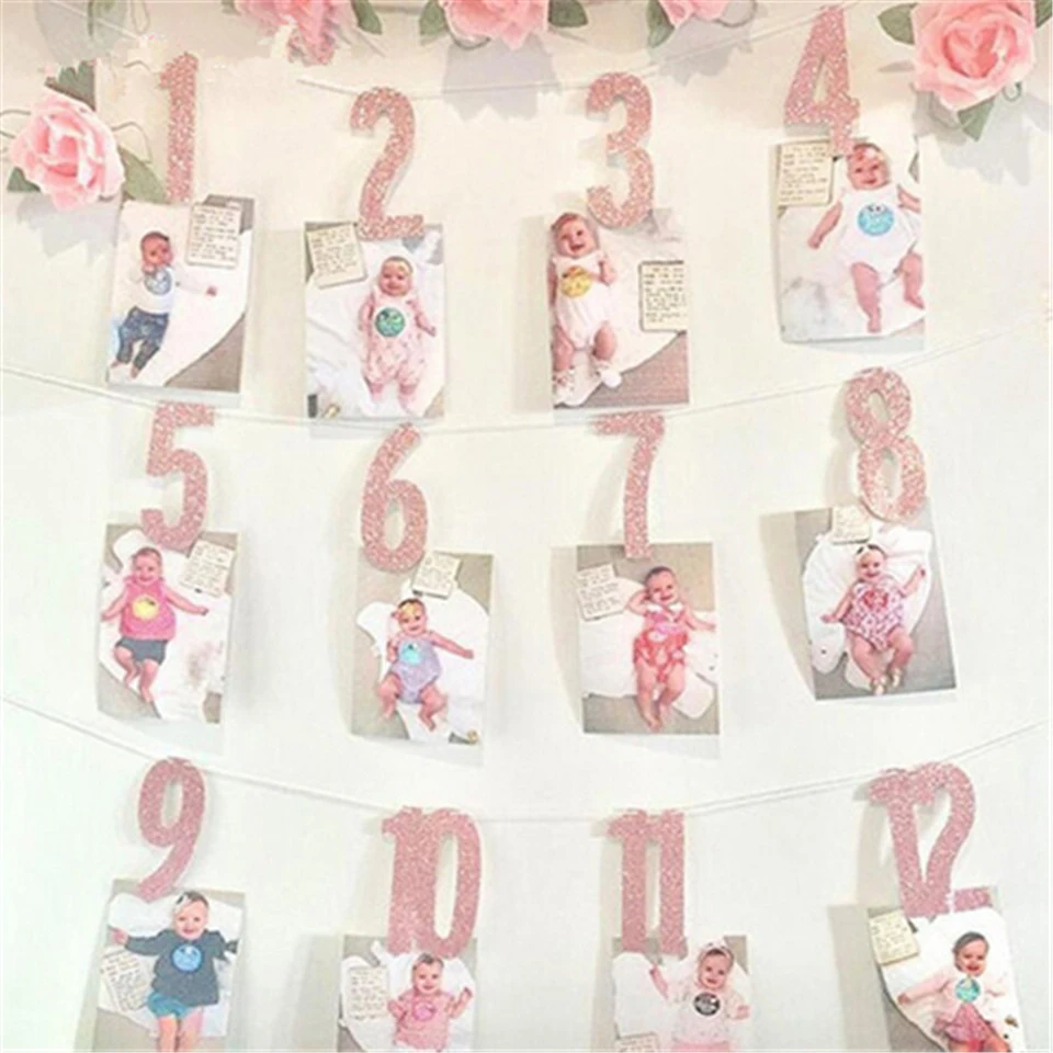 Bebe Fille Et Garcon D Un An Premier Anniversaire Decorations Or Rose 1 16 Mois Photo Banderoles Guirlande D Anniversaire Fanion Aliexpress Bebe Fille Et Garcon D Un An Premier Anniversaire Decorations Or Rose 1 16 Mois Photo Banderoles Guirlande D Anniversaire Fanion Aliexpress