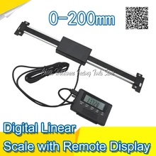 Free Shipping 0-200mm Readout Digital Linear Scale with Remote Display External Display ruler digital readout remote display