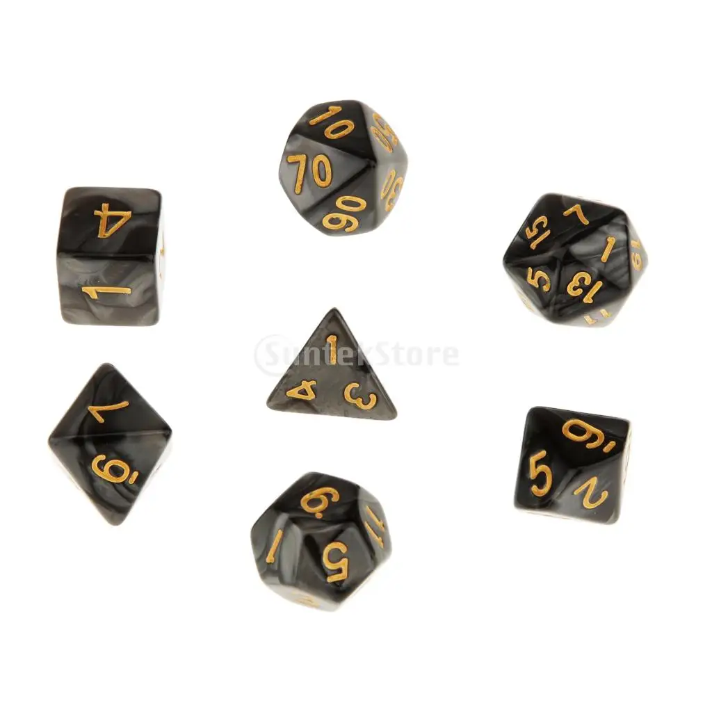 Magial многогранные кубики с 7 кубиками для Dungeons и Dragons D20 D12 D10 D8 D6 D4 настольные игры