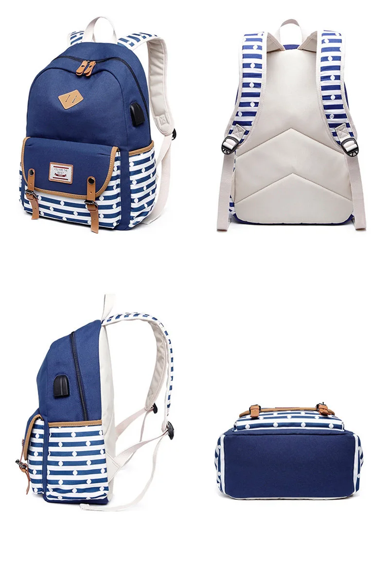 Женский рюкзак, рюкзаки с usb зарядкой, школьные сумки для подростков, девочек, рюкзак для ноутбука, mochila feminina, школьная сумка