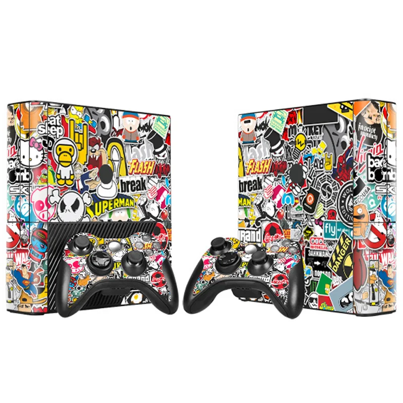 Кожа Стикеры наклейки для Xbox 360 E консоли и контроллера s Xbox360 винил граффити