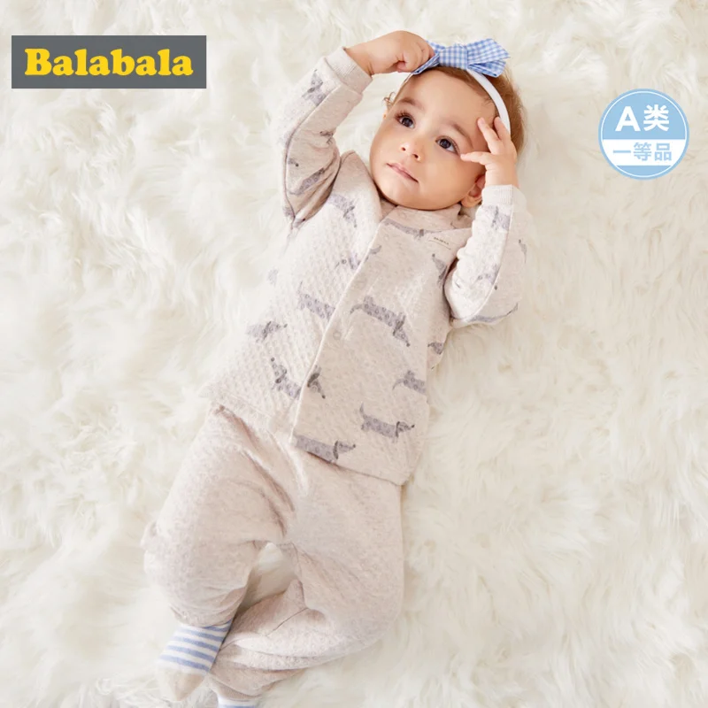 Balabala/комплект из 2 предметов для маленьких мальчиков хлопковая бейсбольная