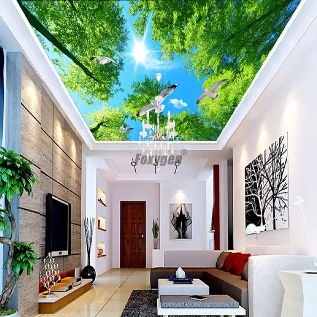 Hall Ceiling Decor Digital Printed And Uv Printing False Ceiling