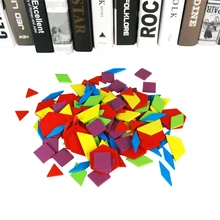 130 шт./компл. Цвет Изменен DIY головоломки деревянный подарок пазл для детей творческие развивающие игрушки играть Junior Tangram обучения