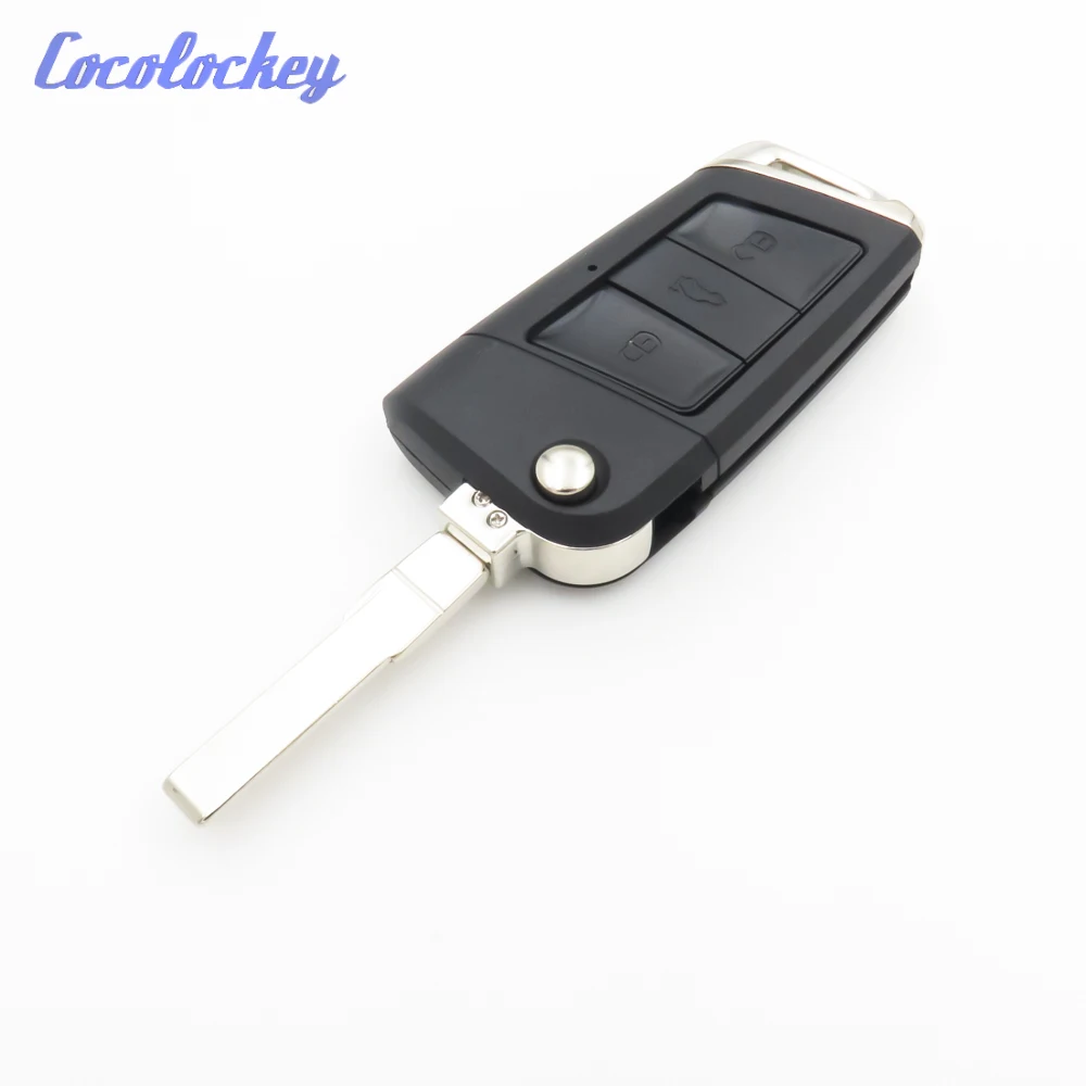 Cocolockey 3 кнопки Модифицированная откидная оболочка ключа дистанционного