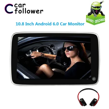 

10.8 Inch Android 6.0 Car Monitor Headrest Touch Screen 1080P Video WIFI/USB/SD/Bluetooth/FM Transmitter/Speaker/Game