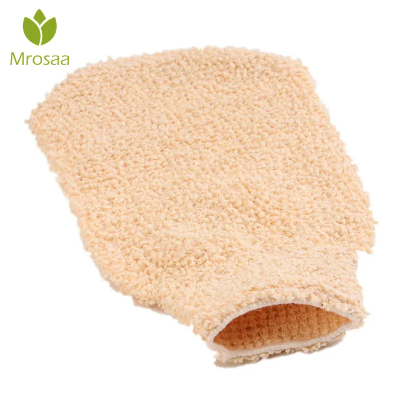 Mrosaa банные перчатки отшелушивающие кожу моющее полотенце для пены массаж спины душ скруббер конопли очищающее полотенце губки
