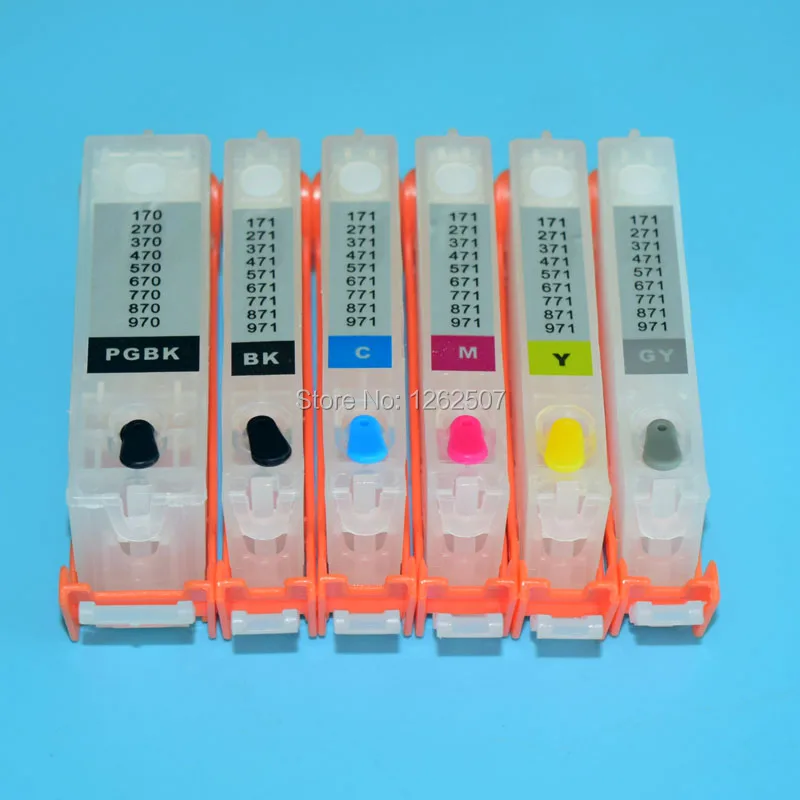 Canon PGI-570 CLI-571 Refill ink Cartridge 6Color