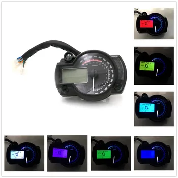 

Universal For Kawasak Honda KTM 7colors Motorcycle 12V LCD Digital Backlight Tachometer Tacho Control Gauge Speedometer Odometer