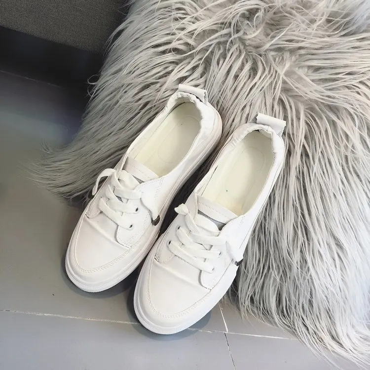 

2019 spring new casual shoes laced shoes flat female good looking shoes MNTH1-MNTH6