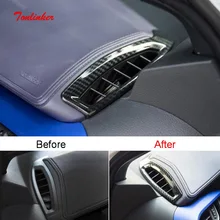 Tonlinker крышка Наклейка для Toyota CHR автомобильный Стайлинг 2 шт. АБС ХРОМ приборная панель маленькая розетка декоративная крышка чехол наклейка s