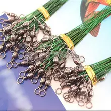 1 комплект рыбацкие блесны лидер Нержавеющая сталь проводник леска 15 см 23 см 30 см