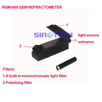 

Gemalogical Gem Refractometer RGM-800 Monochromatic Light Filter + Polarizing Filter 1.30-1.81RI