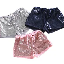 Летние шорты с пайетками для маленьких девочек, шикарные детские шорты, шикарные короткие штаны, брюки, спортивные шорты для девочек с пайетками